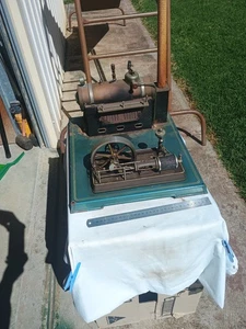 Old Vintage Large Steam Engine Model - Bild 1 von 20