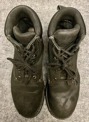 Botas de trabajo Chinook Oil Rigger #1471 para hombre con punta de acero - cuero negro áspero - talla 9 - Foto 1 de 4