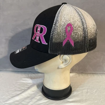 Sombrero de camionero Muddin para The Cure bordado nuevo con etiquetas malla negro y rosa nuevo con etiquetas Foto 1 de 4