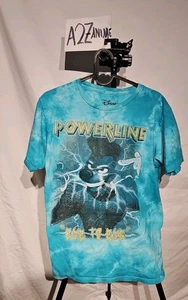 Powerline Shirt Disney Goofy Eye To Eye Men’s Blue Tie Dye Tee Size Medium - Picture 1 of 4