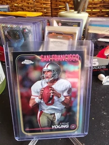 2024 Topps Chrome Football Steve Young #178 rifrattore - Foto 1 di 6