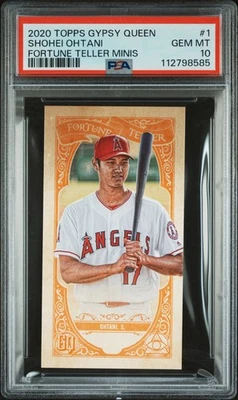 2020 Topps Gypsy Queen Fortune Teller Minis #1 Shohei Ohtani PSA 10 - Image 1 of 2