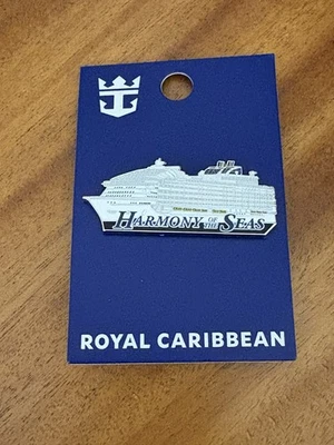 Royal Caribbean HARMONY OF THE SEAS Large Cruise Ship Pin - Image 1 of 2