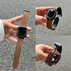 Correa magnética de cuero genuino para Apple Watch 9 8 7 6 SE Ultra 41/45/49 mm - Imagen 1 de 32