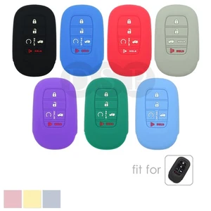 Silicone Case Cover fit for HONDA Accord Civic CRV Pilot Remote Key Fob 5 Button - Picture 1 of 37