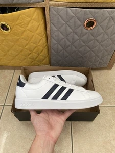 Adidas Grand Court 2.0 Turnschuhe Schuhe weiß Legend Ink neu mit Karton Größe 11,5 UK GW9199 - Bild 1 von 17