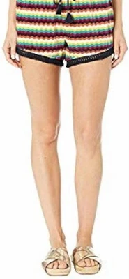 Pantalones Cortos Juicy Couture Ric Rac Rayas Algodón Terciopelo Talla L Foto 1 de 2