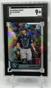 Cal Raleigh 2022 Bowman Chrome #51 SP Image Variation Rookie RC SGC Mint 9! - Picture 1 of 3