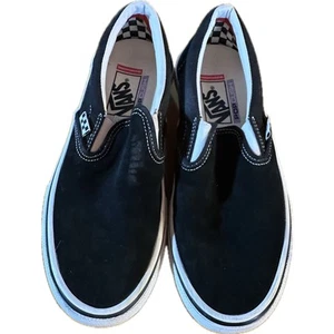 Vans Men's Black Slip-On Shoes Size 7 Casual Skateboarding Sneakers - Picture 1 of 7