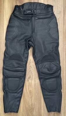 Genuine Scott Leathers Ladies Motorcycle Leather Trousers Made In UK Motorbike  - Image 1 of 4
