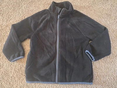 Boys Zip Up Fleece Jacket. Size 8. Wonder Nation Brand. Black. Long Sleeve - Image 1 of 2
