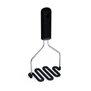 Non-Scratch Potato Masher, Heavy Duty 18/8 Stainless Steel Wrapped In Premium... - Picture 1 of 7