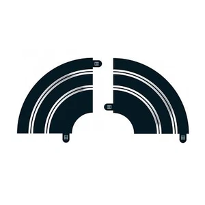 Radio de pista deportiva Scalextric 1 curva de horquilla 90° x2 C8246 C8201 - Imagen 1 de 4