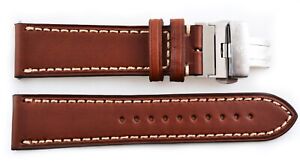 Swiss Army Victorinox Infantry Vintage Brown Leather Strap Buckle 23mm