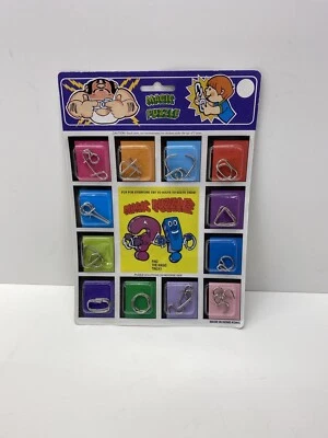 Vintage Magic Puzzle Set On Card Set, Made In Hong Kong - Image 1 of 4