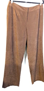 Pantalone donna Norton NcNaughton scamosciato marrone chiaro come marrone 16 nuovo con etichette - Foto 1 di 7