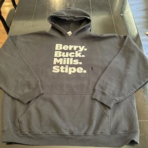 R.E.M. REM Berry Buck Mills Stipe Concert Tour Sweatshirt Hoodie Adult 2XL Black - Picture 1 of 10