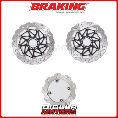 KIT DISCHI FRENO BRAKING DUCATI 916 SP 916 1996 - ANTERIORE + POSTERIORE [WAVE F - Изображение 1 из 4