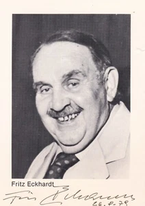 Fritz ECKHARDT (+) orig.Autogramm AK handsigniert TATORT... ++TOP++ - Bild 1 von 1