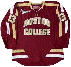 JOHNNY GAUDREAU BC BOSTON COLLEGE AUTHENTIC TEAM ISSUED UNDER ARMOUR JERSEY 52 - Imagen 1 de 8