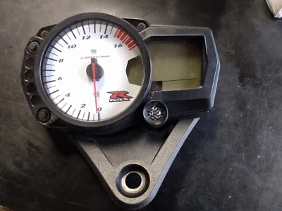 Suzuki GSXR 750 2006 2007 velocímetro Speedo Gauge Cluster 35619 millas 06 07 TACH Foto 1 de 3