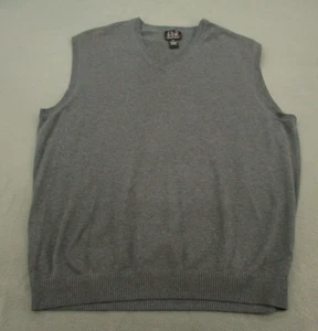 Jos A Bank Suéter Chaleco Adulto XXL Gris Cuello en V Pullover Pima Algodón Para Hombres 2XL - Imagen 1 de 10