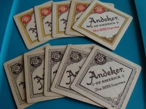 Vintage~Andeker New Beer Coaster Lot~40 NOS Pabst Brewing Milwaukee, WI - Picture 1 of 3