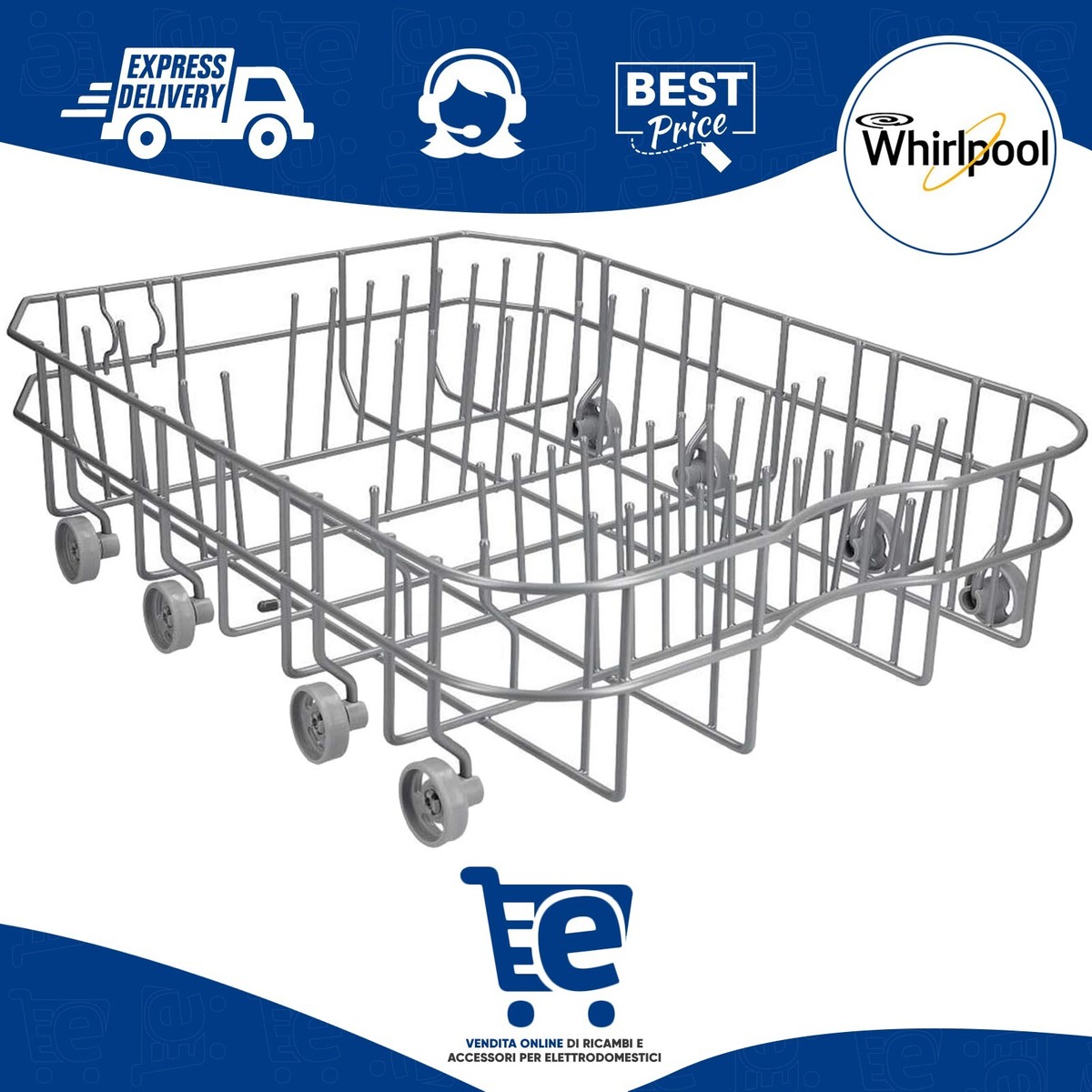 Ricambio Lavastoviglie Electrolux Ruota Cestello Inferiore Per Lavastoviglie Hotpoint, Indesit, Ariston, Creda - Ricambio HPTC00056347 Pannello Lavastoviglie - Foto 5