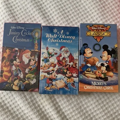 Walt DISNEY MINI CLASSICS VHS 3 Total. 2 Still Have Wrapping. Vintage Original - Image 1 of 4