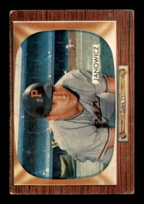 1955 Bowman #114 Vic Janowicz GVG Pirates 539914 - Image 1 of 2