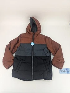 Whales Tail Outerwear Winter Jacket Size 10 Black & Brown Water Wind Resistant - Picture 1 of 12
