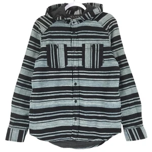 Sudadera con capucha forrada Vans Baja con botones para hombre S azul negro algodón 4 bolsillos manga larga - Imagen 1 de 9