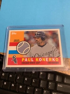 2013 TOPPS ARCHIVES 1960 PAUL KONERKO RELIC CARD WHITE SOX ~ PK - Bild 1 von 1