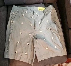 All In Motion Men's Shorts 30 Green Triangle Print Athletic Golf Stretch - Picture 1 of 6