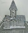 CRUSHED DIAMOND STUNNING, HOUSE HOME SPARKLY ORNAMENT NEW