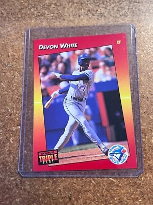 1992 Donruss Triple Play Baseball # 240 Devon White - Image 1 of 4