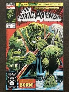 TOXIC AVENGER #1 1991 1ST APP & ORIGIN MARVEL COMIC TROMA MOVIE VF/NM HIGH GRADE - Picture 1 of 15