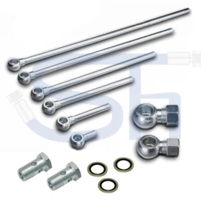 Hydraulikrohr Ring-Rohr 12l Hohlschraube Zylinder Ringauge Ringnippel 3/8" + 1/4 - Bild 1 von 22