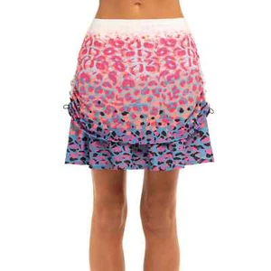 Lucky in Love Lucky Leopard Multi 15.75in Women Golf Skort - Picture 1 of 11