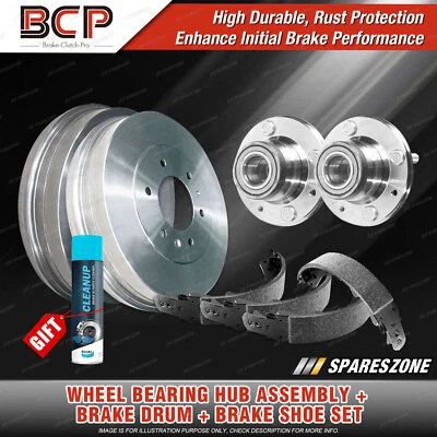 Rear Wheel Bearing Hub Ass + Brake Drum Shoe Kit for Ford Telstar AR AS W/O ABS - image 1 of 4