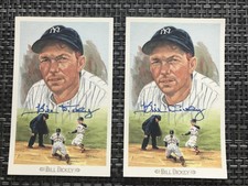 Perez-Steele Celebration Postcards Bill Dickey Yankees Signed Auto Mint Lot Of 2
