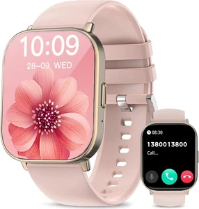 Smart Watch, 2.01” HD Watches for Women, Fitness Tracker Watch Pink - Photo 1 sur 9