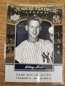 2008 Upper Deck - Inserto Multiprodotto Yankee Stadium Legacy Whitey Ford... - Foto 1 di 2