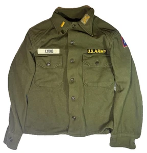 US Army 5th Army Wool Shirt 2nd Lt Infantry Named Lyons Early 1960s - Picture 1 of 5