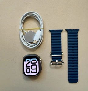 apple watch ultra 2 49mm Silver Titanium - Photo 1 sur 5