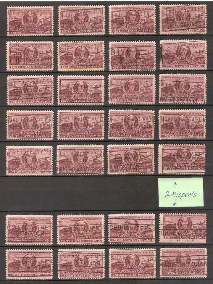 24 #993 with Socked-On-The-Nose (SOTN) Slogan or NYC P.O. Station Cancels & EFO - Image 1 of 1