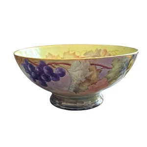 Antiguo cuenco de vid de uva Limonese Francia 11" - Imagen 1 de 8