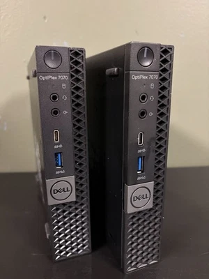 Two Dell Optiplex 7070 Micro i5 9th Generation.8GB.NO HD/SSD.SOLD-AS-IS. - Image 1 of 4