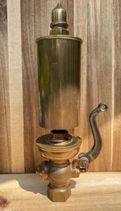 BRASS STEAM WHISTLE 3" Diameter Single Bell EXCELLENT CONDITION - Picture 1 of 8