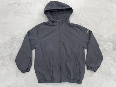 Chaqueta cortavientos Zara niños talla 10 CM 140 gris con capucha nailon ligero Foto 1 de 4